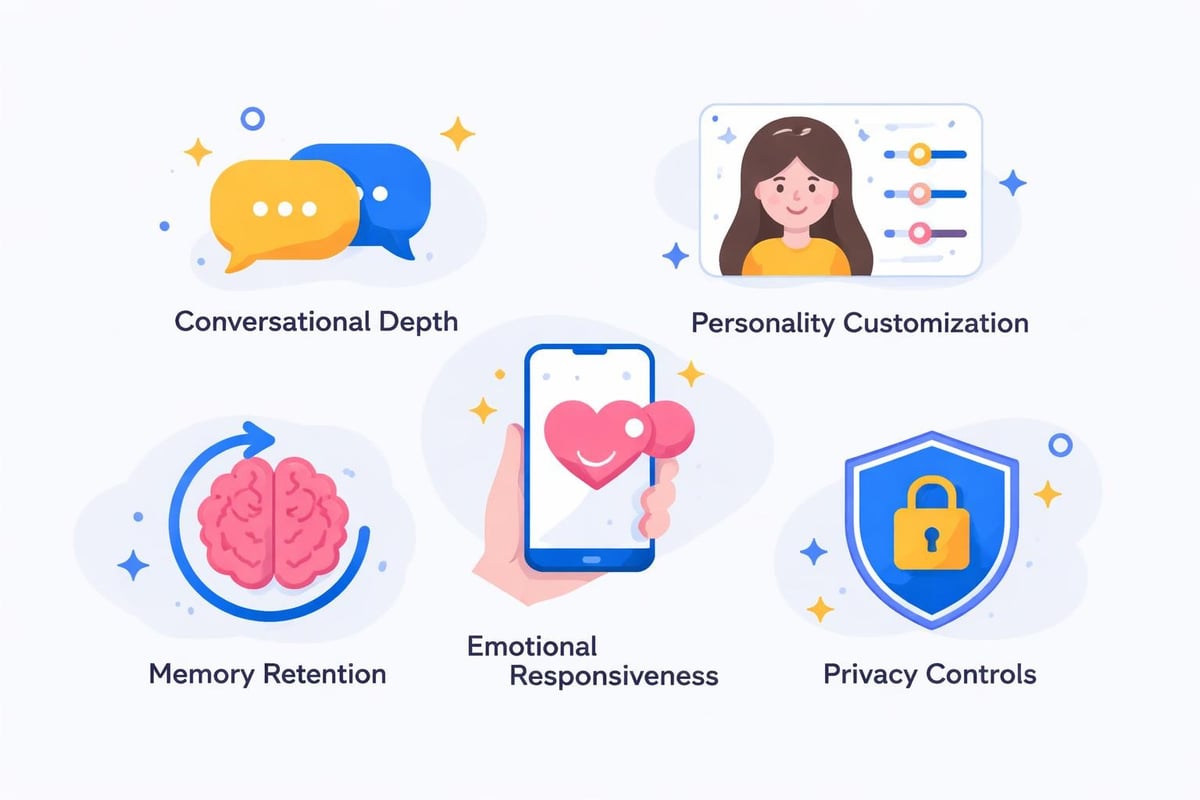 AI girlfriend app features comparison