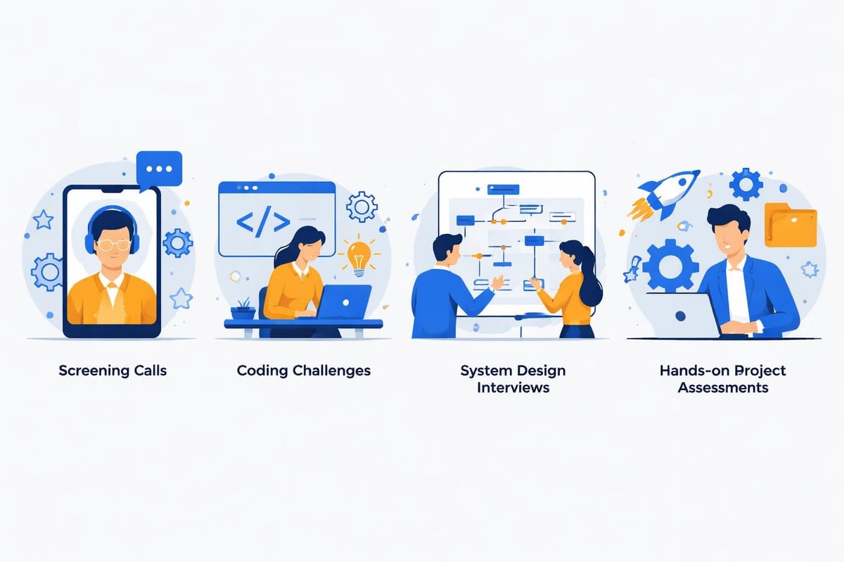 Technical assessment stages