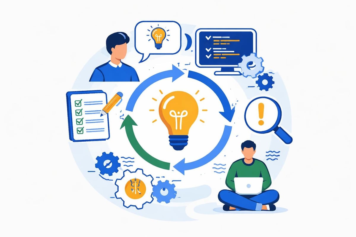 Iterative vibe coding process