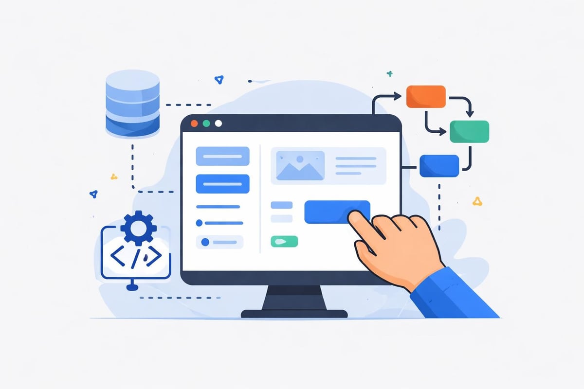 No-code platform interface components