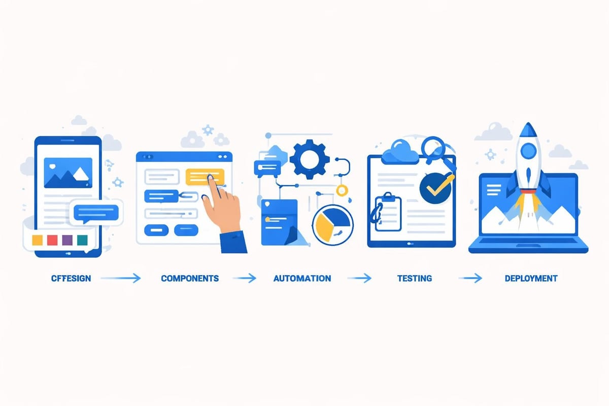Low code no code development workflow