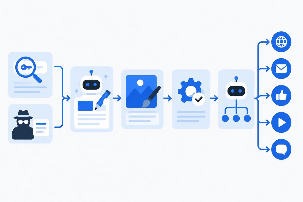 AI content creation workflow