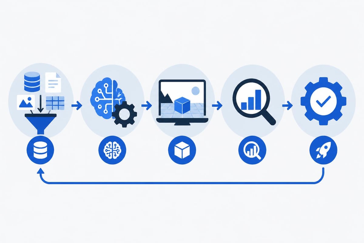AI simulation workflow stages