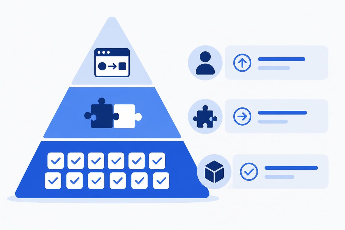 Testing strategy pyramid