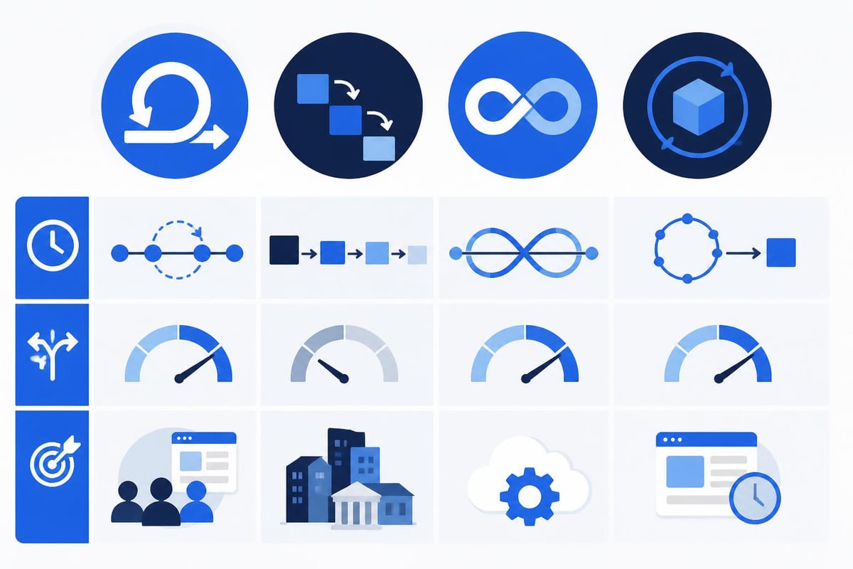Development methodologies comparison