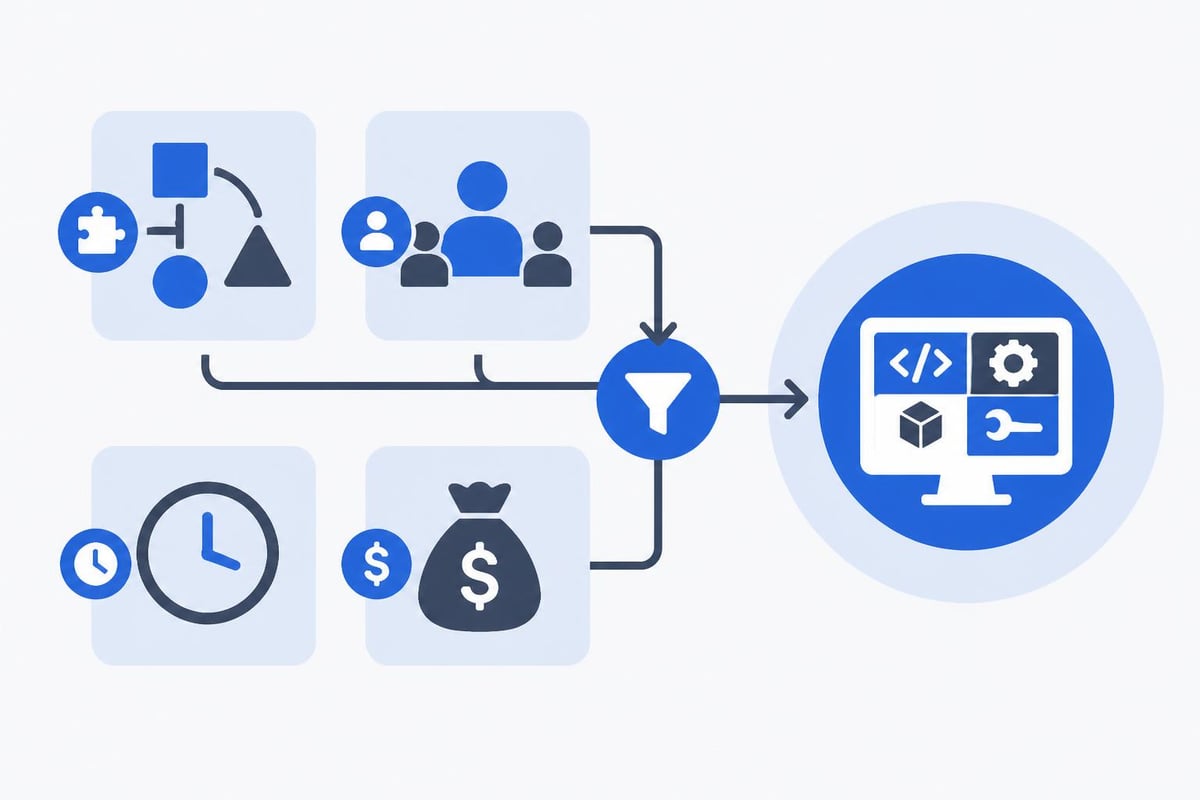 Development tool selection matrix