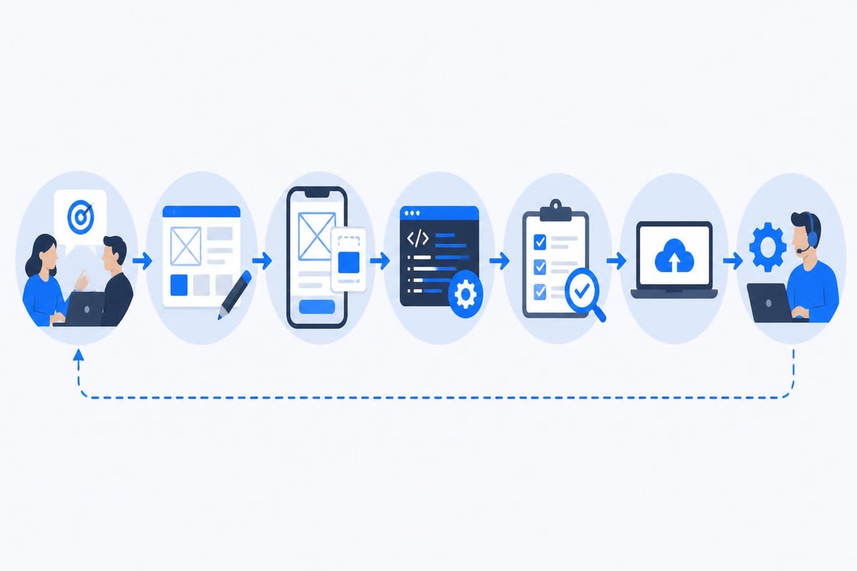 Custom software development phases