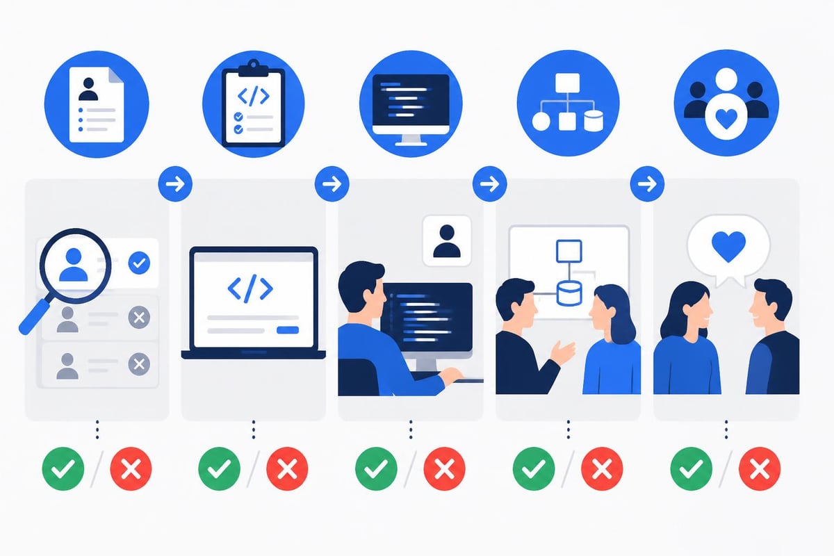 Structured developer screening process