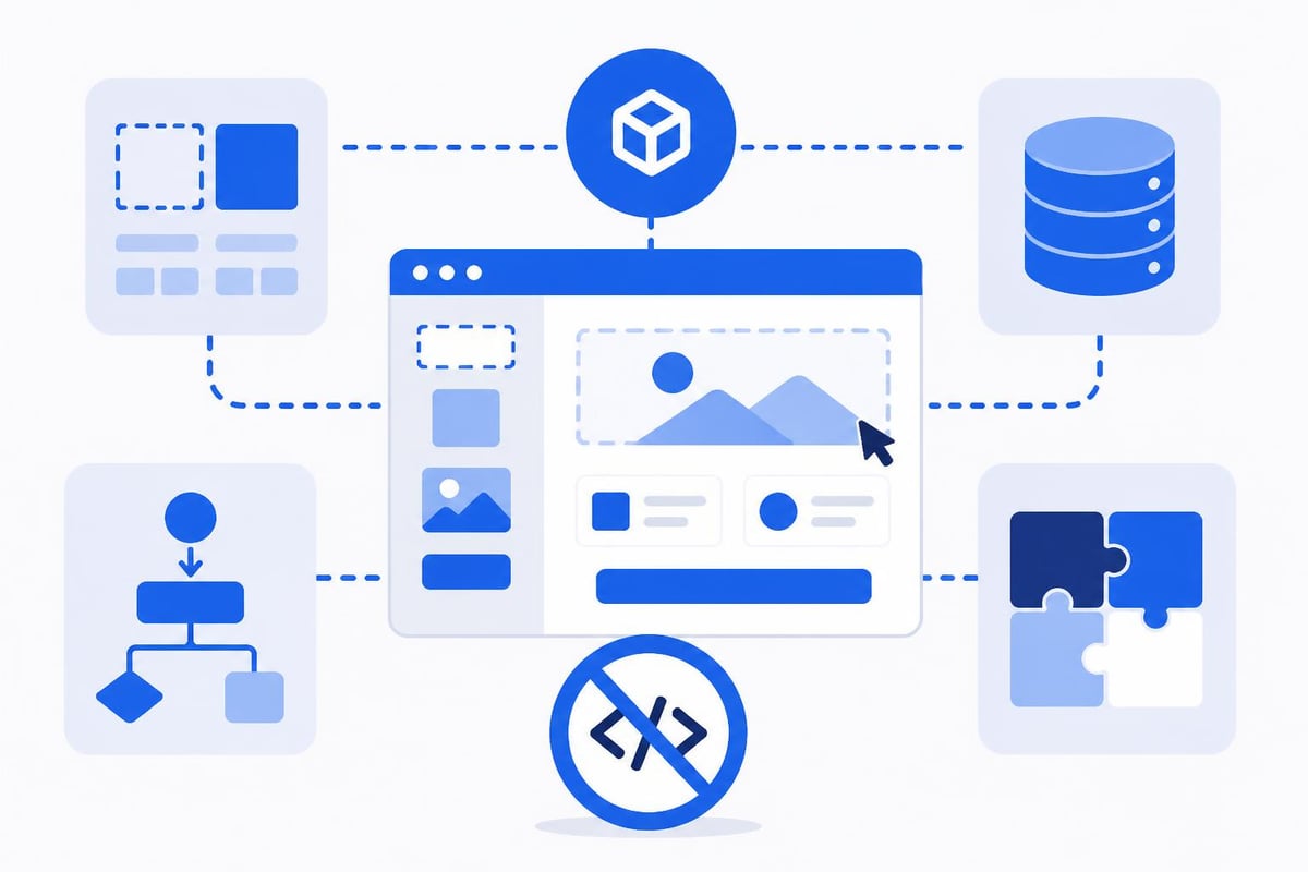 No code platform components