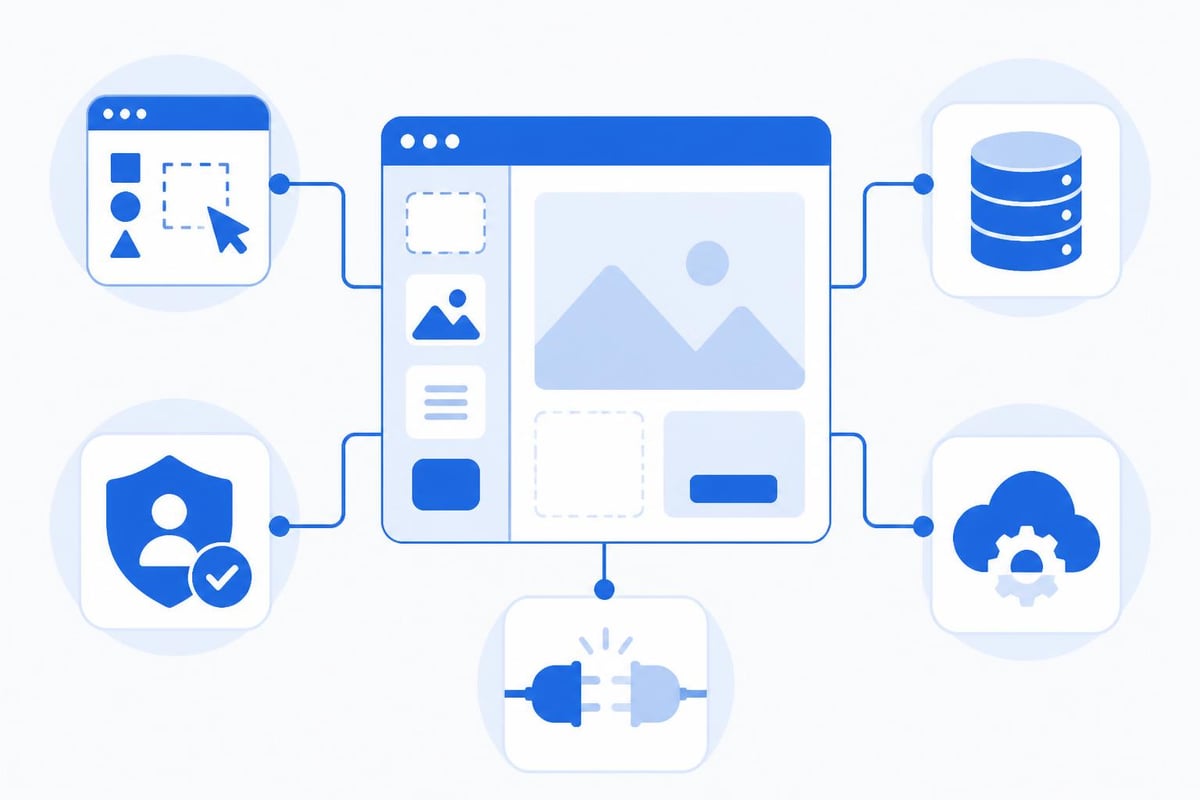 No code platform components