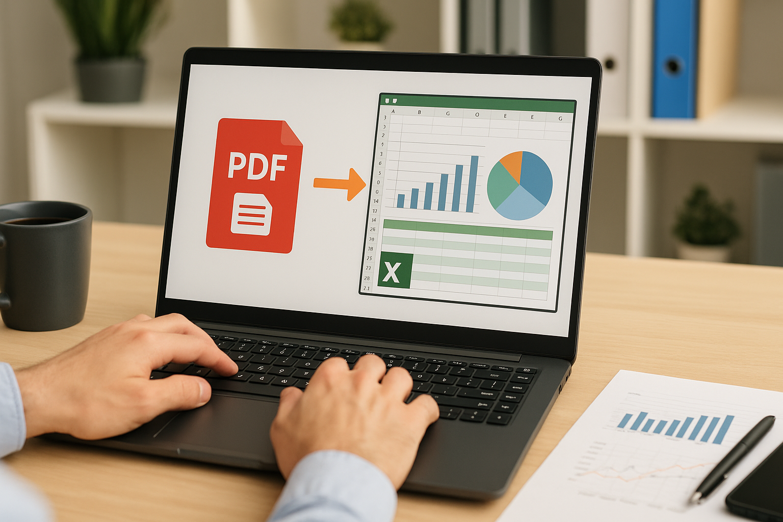 Business intelligence dashboard showing $850,300 revenue and $359,600 expenses. Features graphs of monthly data and a pie chart of category profits.