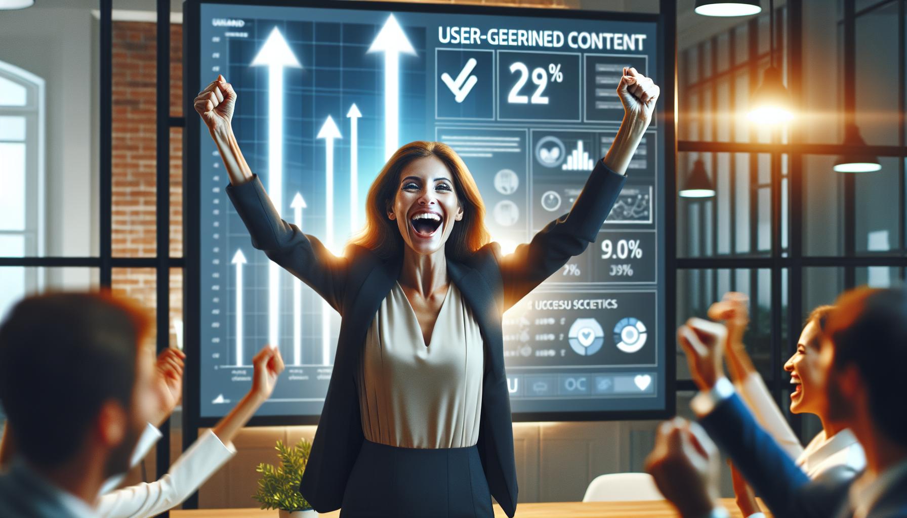 marketing agency client very happy with results found at JC digital with UGC content