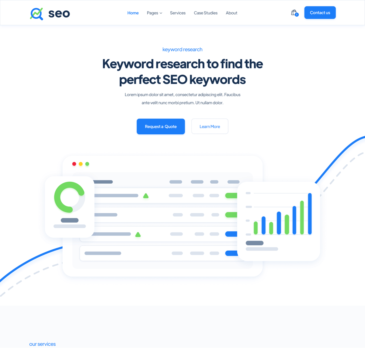 SEO - Single Service page - SEO Agency Webflow Template