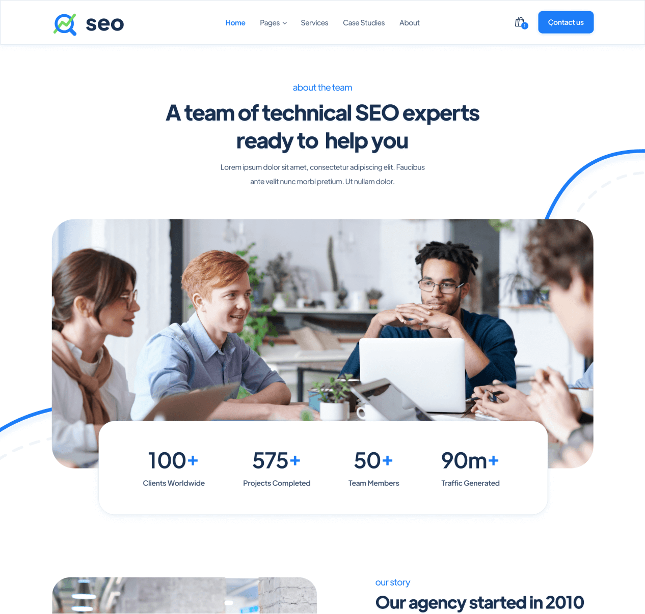 SEO - About page - SEO Agency Webflow Template