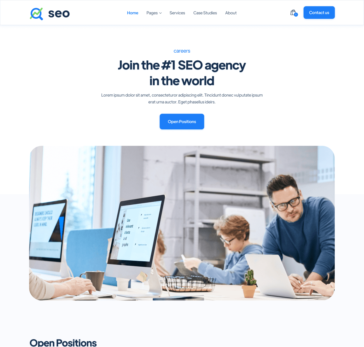 SEO - Careers page - SEO Agency Webflow Template