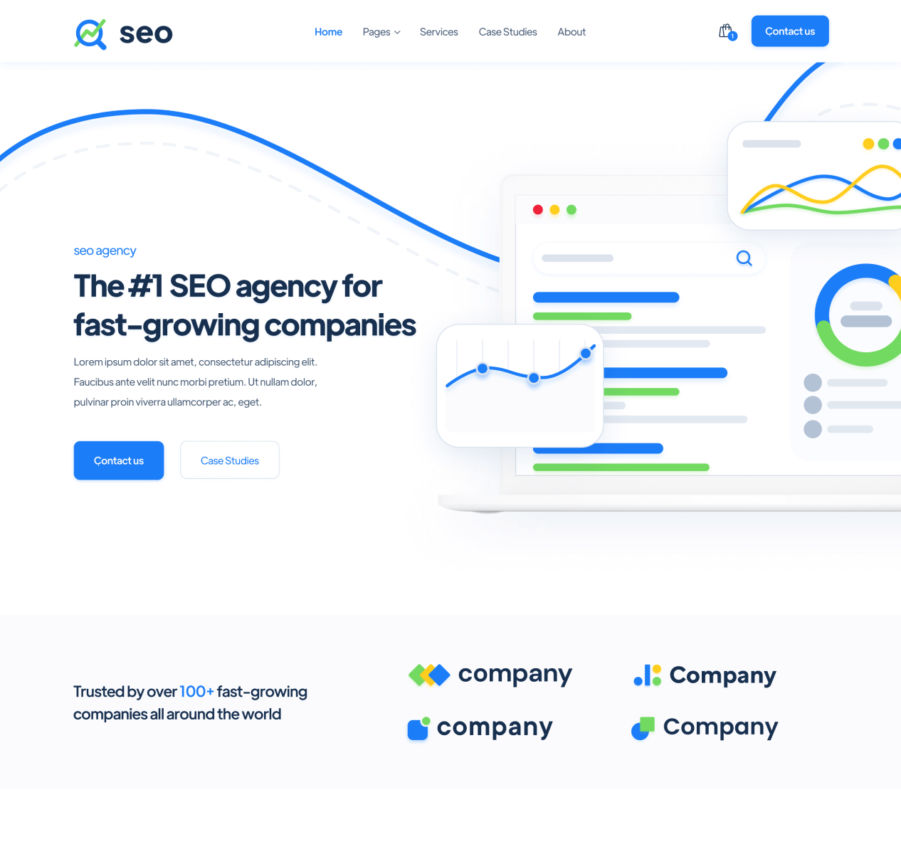 SEO - Home page - SEO Agency Webflow Template