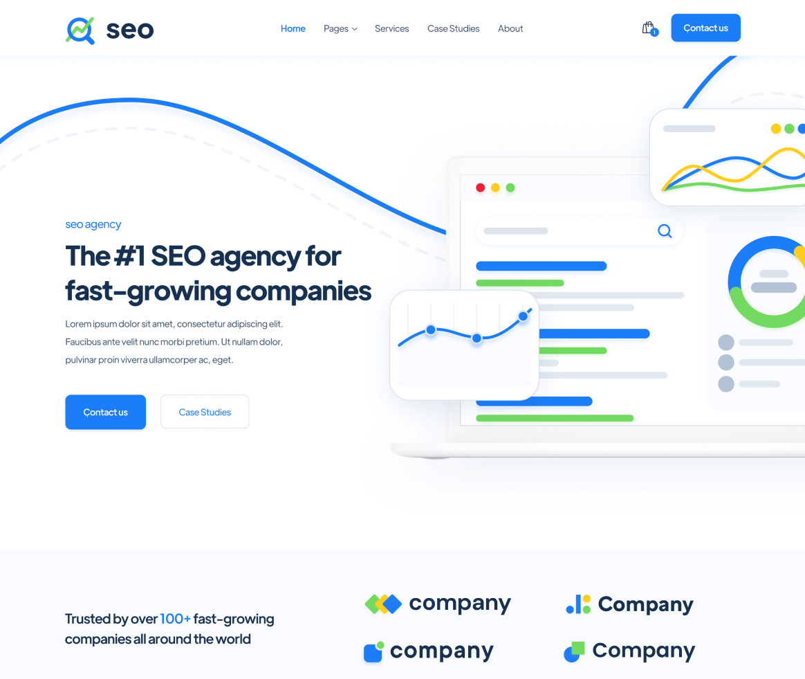 SEO - Home page - SEO Agency Webflow Template