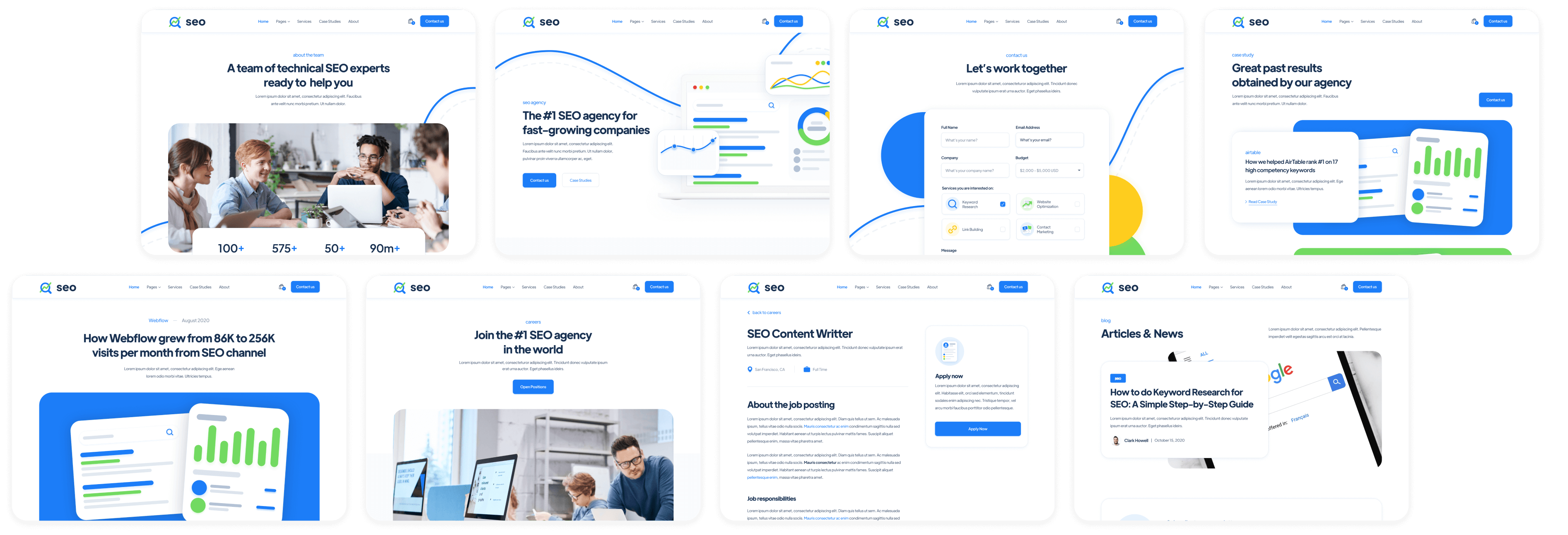 SEO - Buy now on Webflow - SEO Agency Webflow Template