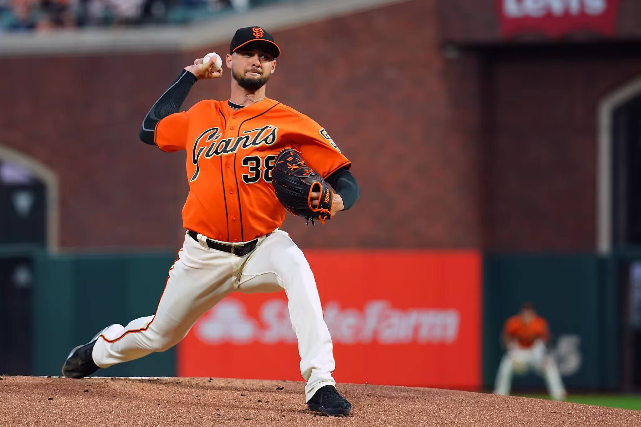 Tyler Beede pitching