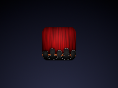 Movies icon for iOS. Created in 2012.