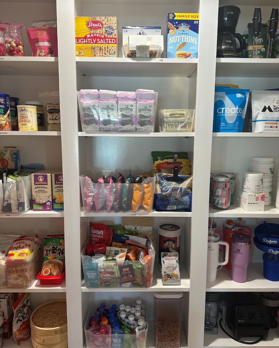 Nicely organized pantry