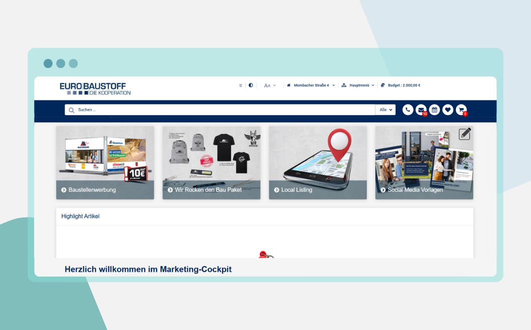 EUROBAUSTOFF & Local Brand X: Local marketing thought out on a large scale