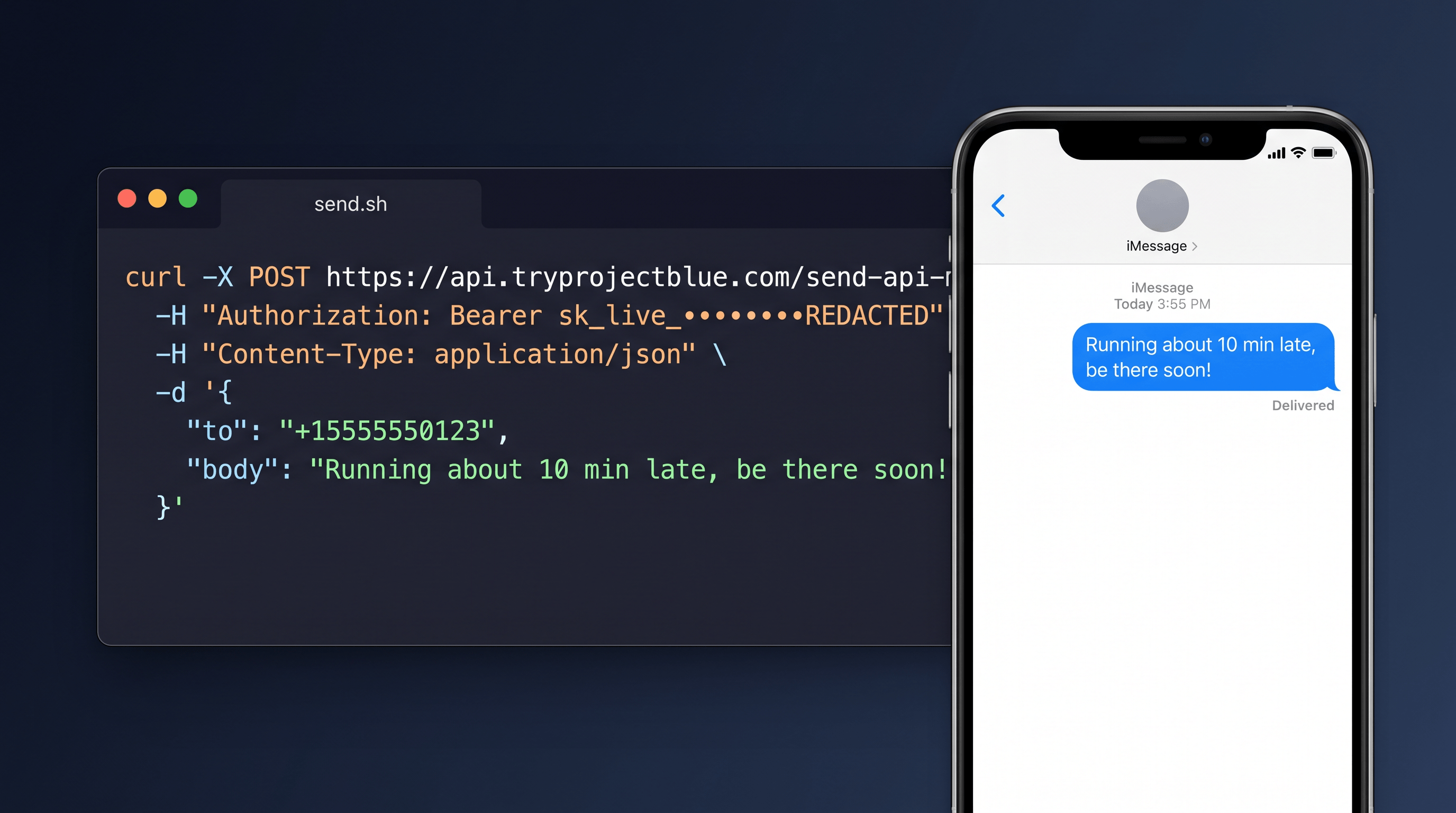Send an iMessage with one POST