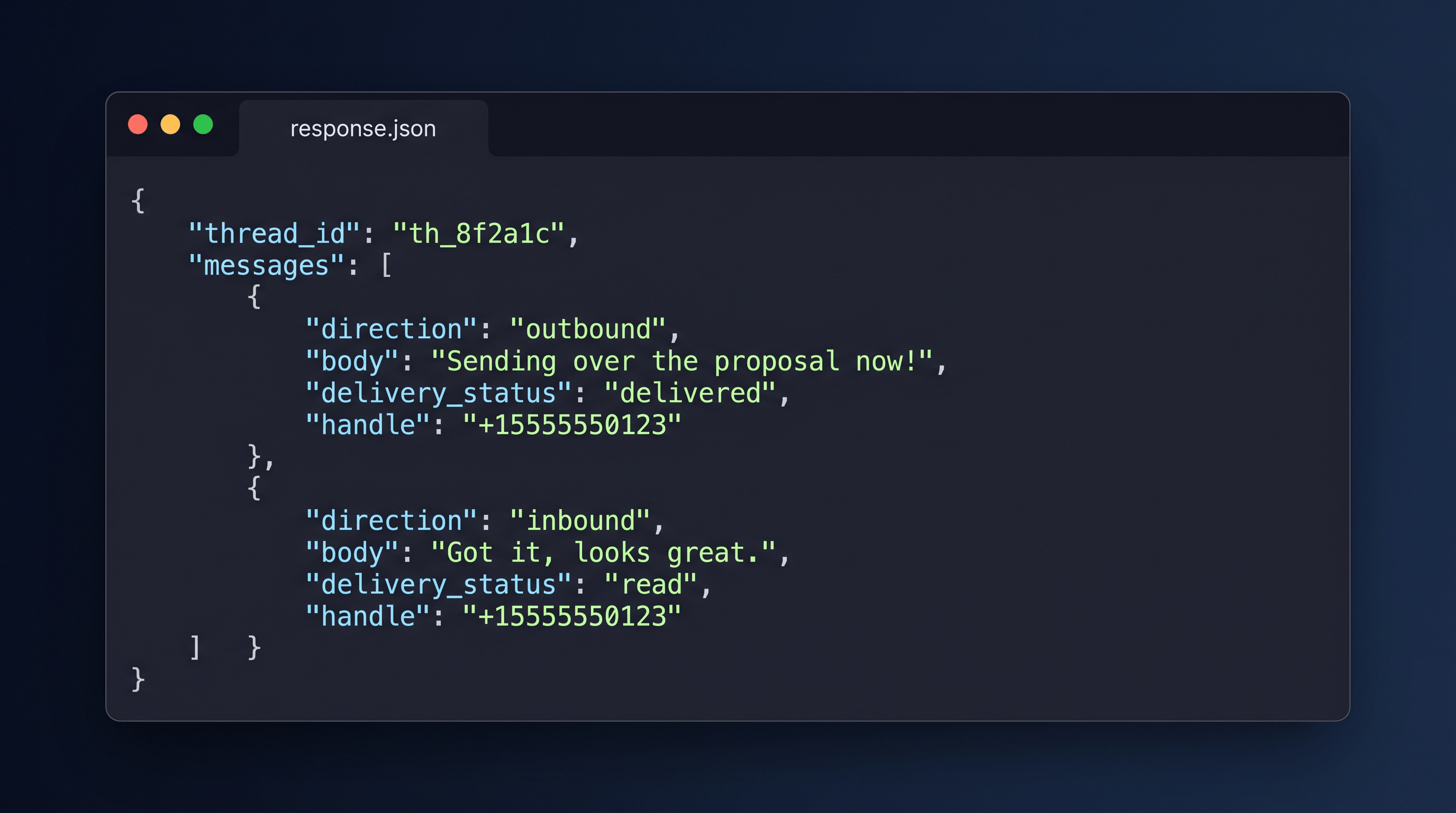 Read every reply, by API or by webhook