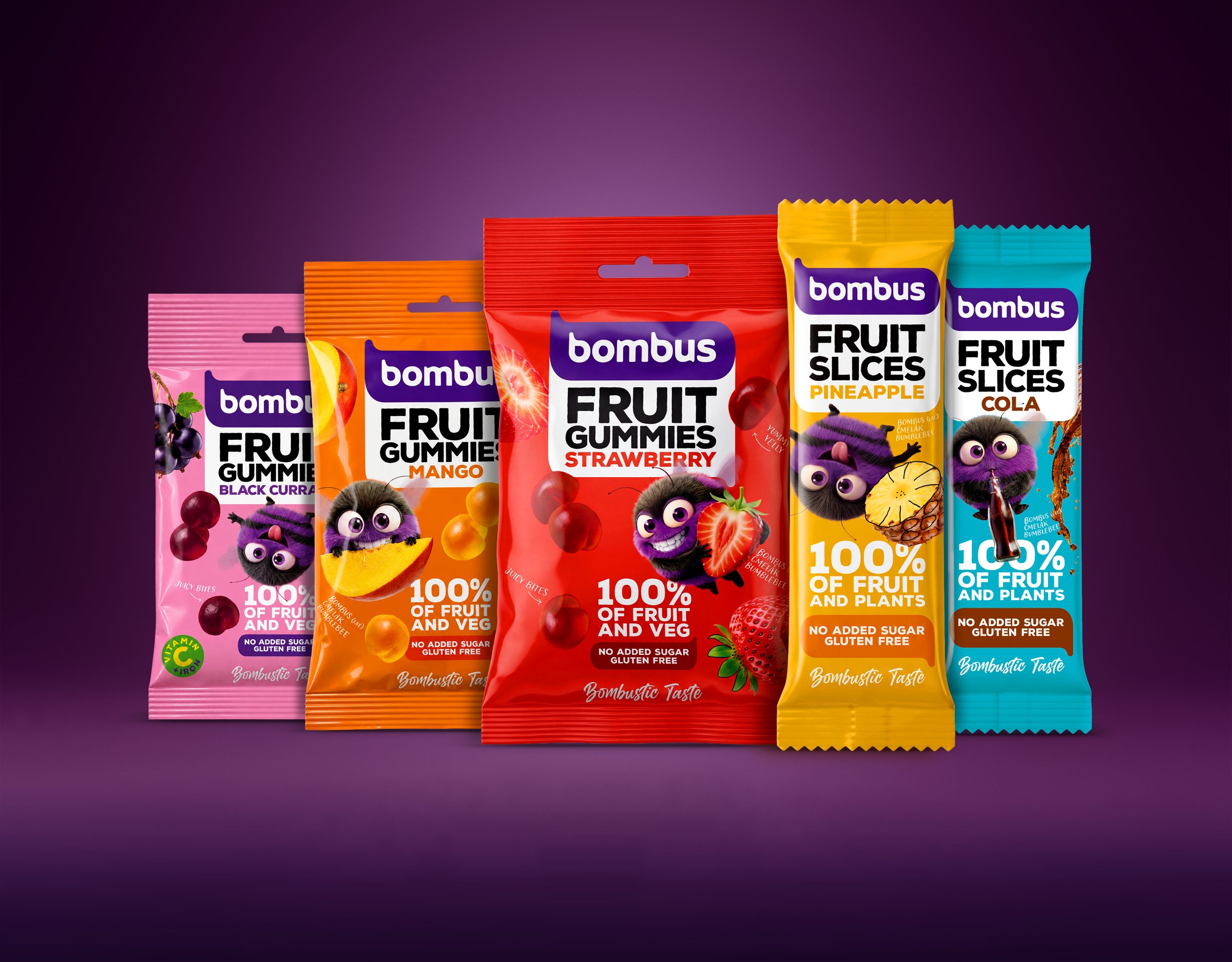 Nové obaly Bombus Fruit Gummies a Fruit Slices