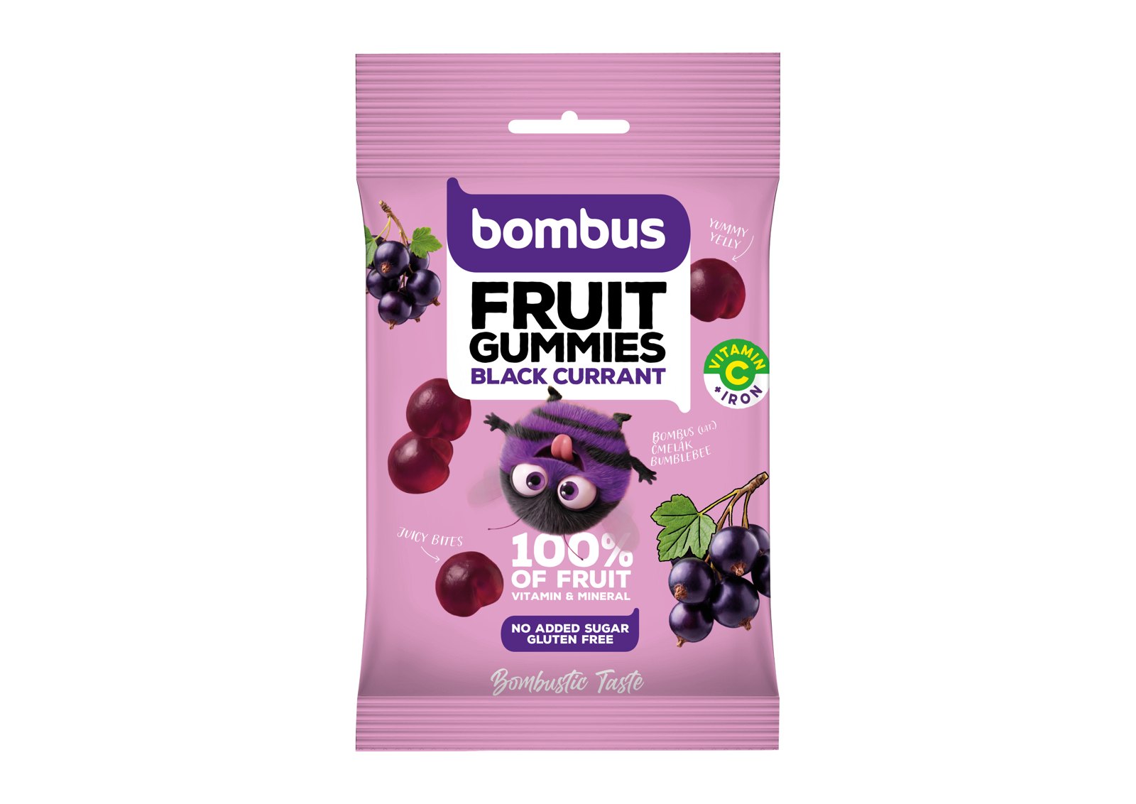 Obal Bombus Fruit Gummies Black Currant s čmelákem
