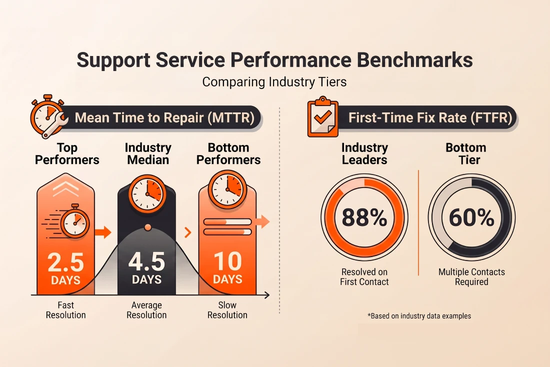 Support Service Performance Benchmarks