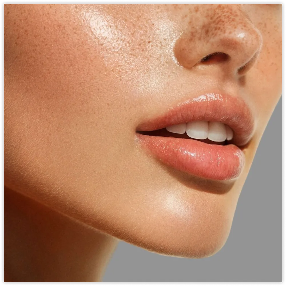 Close-up of full, smooth lips, Juvéderm® filler in Chattanooga, TN