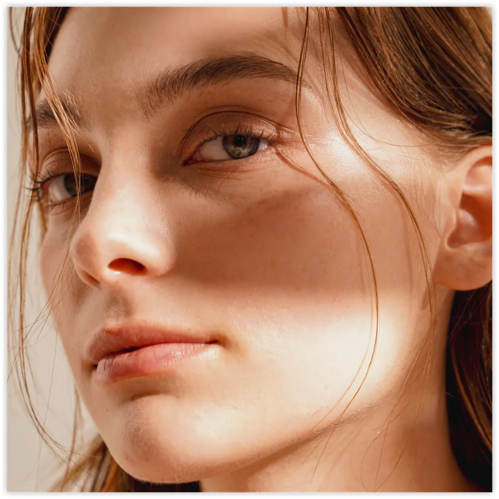 Woman in profile with a refined, natural nose, rhinoplasty (nose job) in Chattanooga, TN
