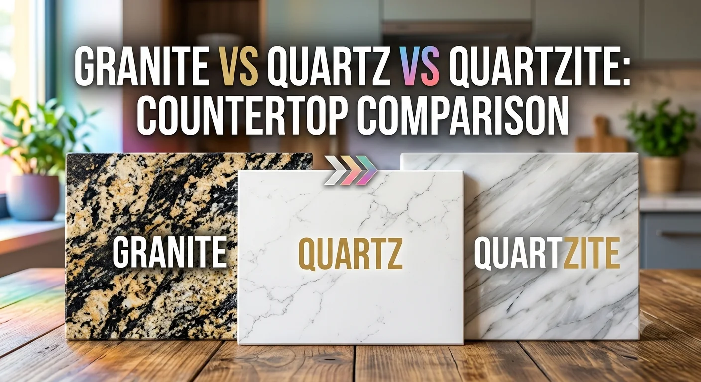 Granite vs Quartz vs Quartzite: 2026 Countertop Comparison