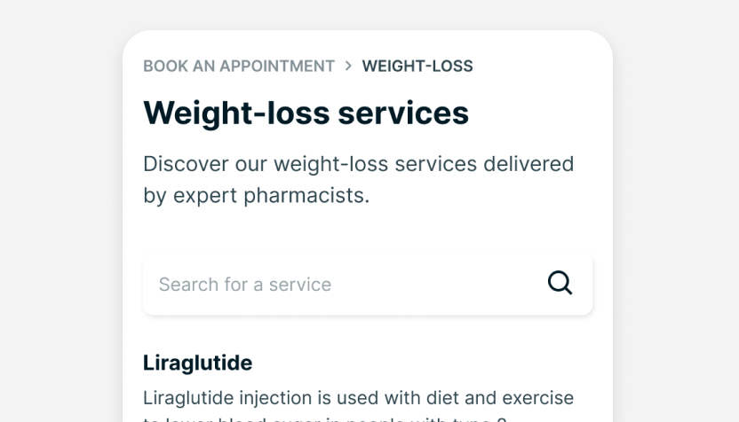 Deltera Patient Portal service booker