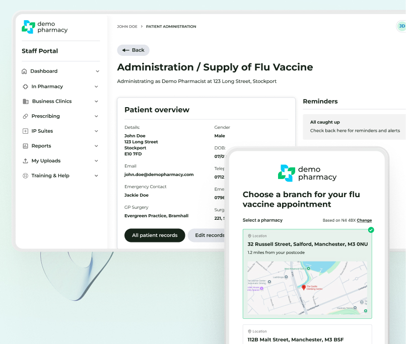 Deltera PGD platform UI