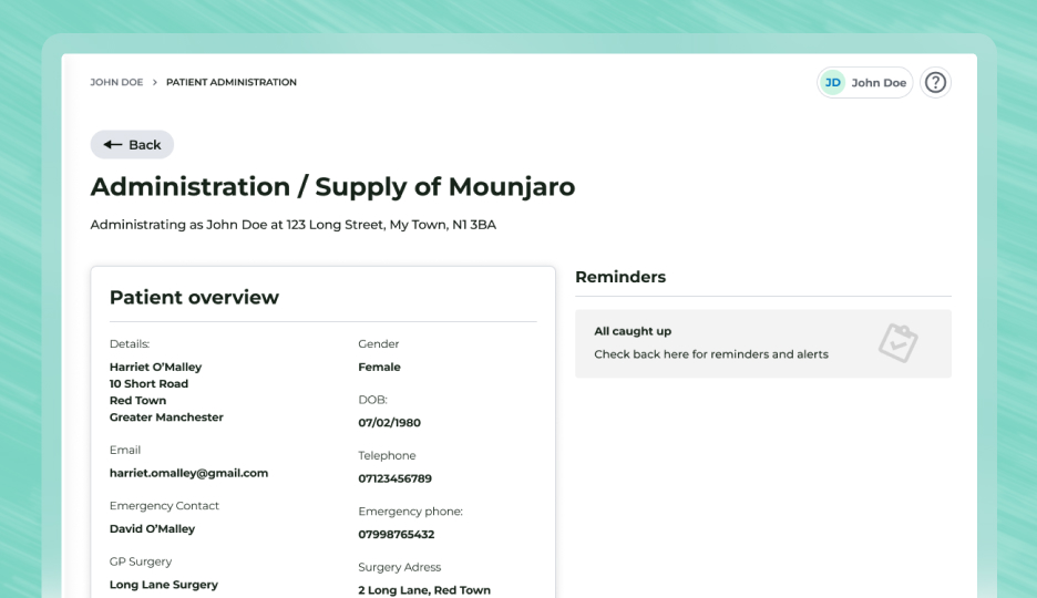 Deltera PGD platform UI