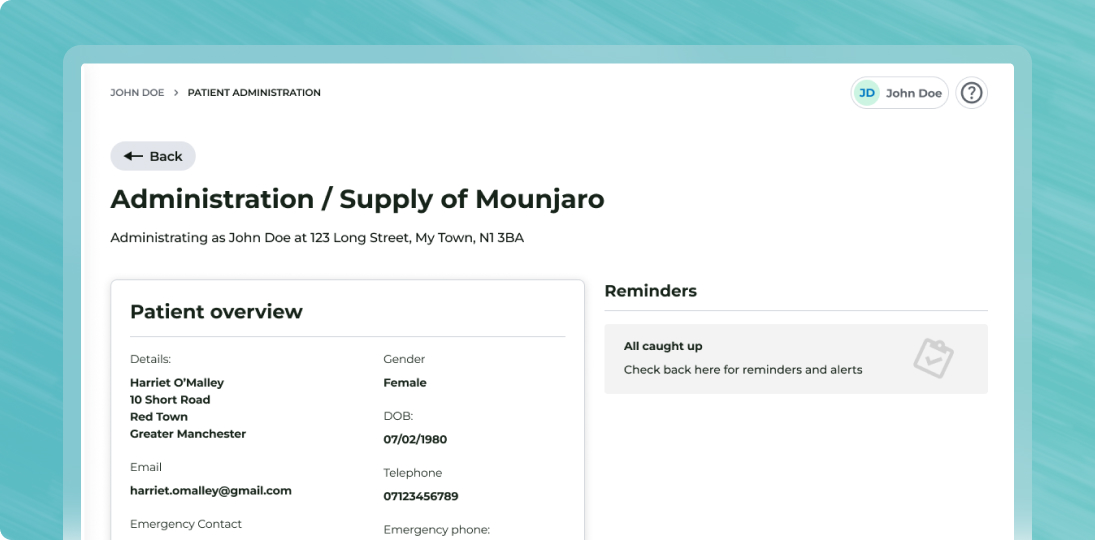 UI of the Deltera Platform