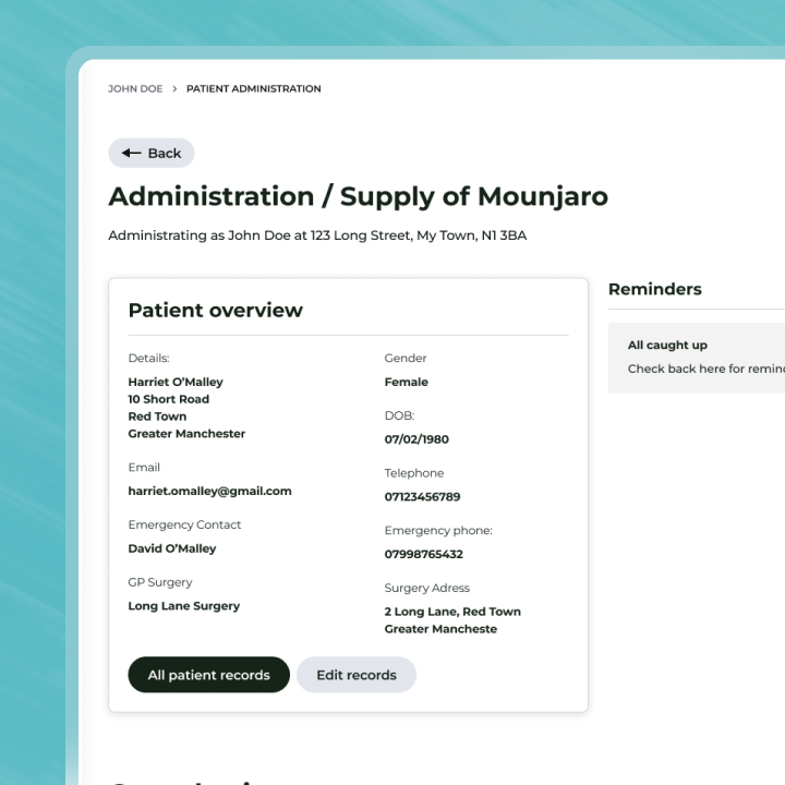 Administering a weight-loss PGD