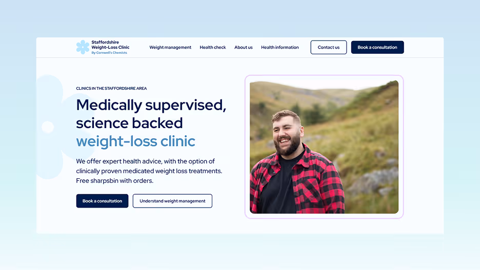 Staffordshire Weight Loss homepage