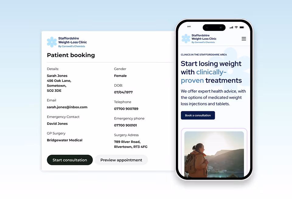 Deltera booking system integrating with a website