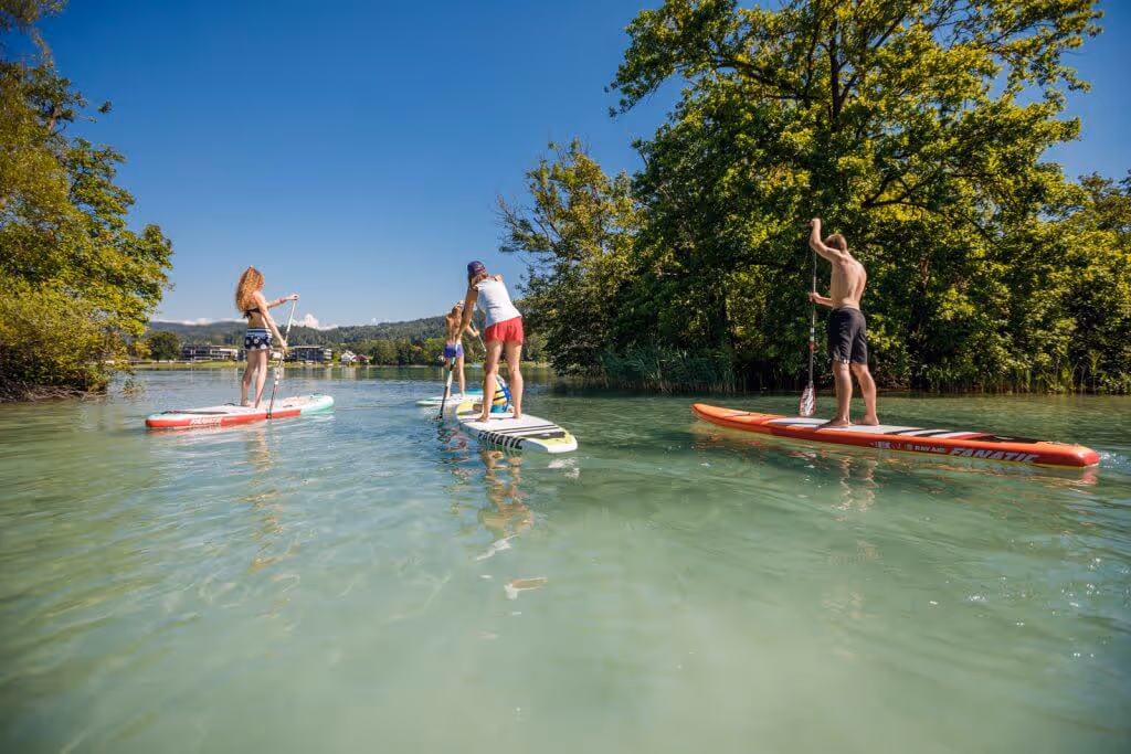 Stand Up Paddling (SUP) am Wörthersee