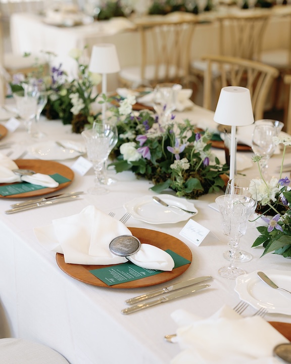 Wedding table-scape garden meadow centerpieces