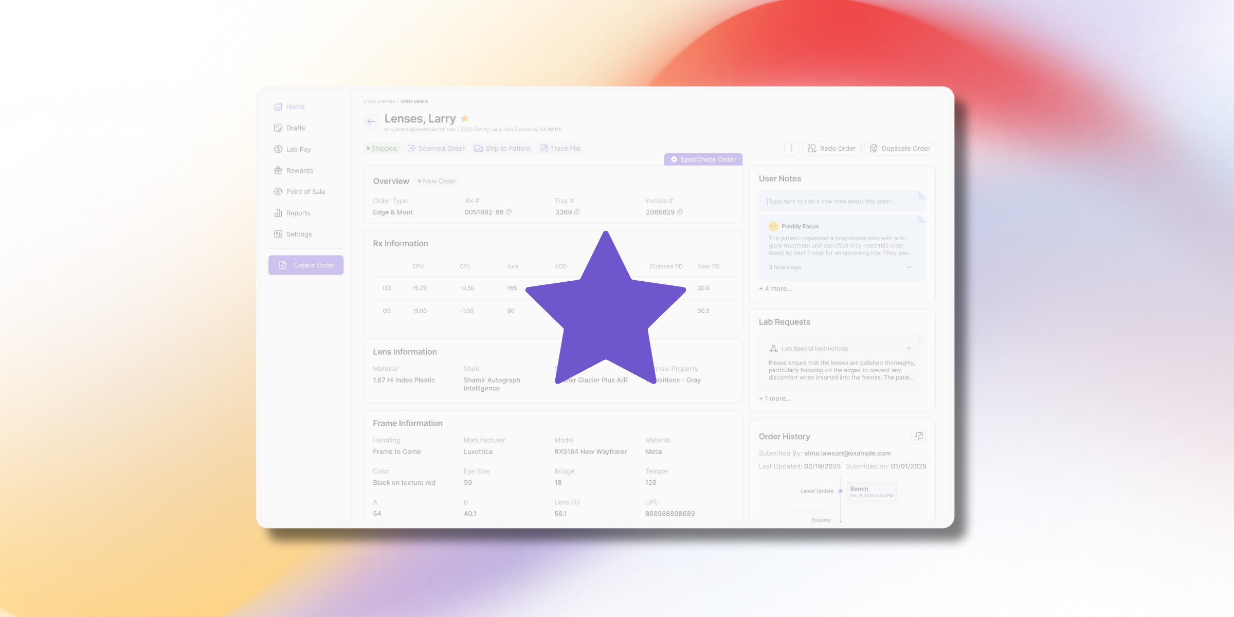 Feature Spotlight: Starred Orders on SpecCheck Pro