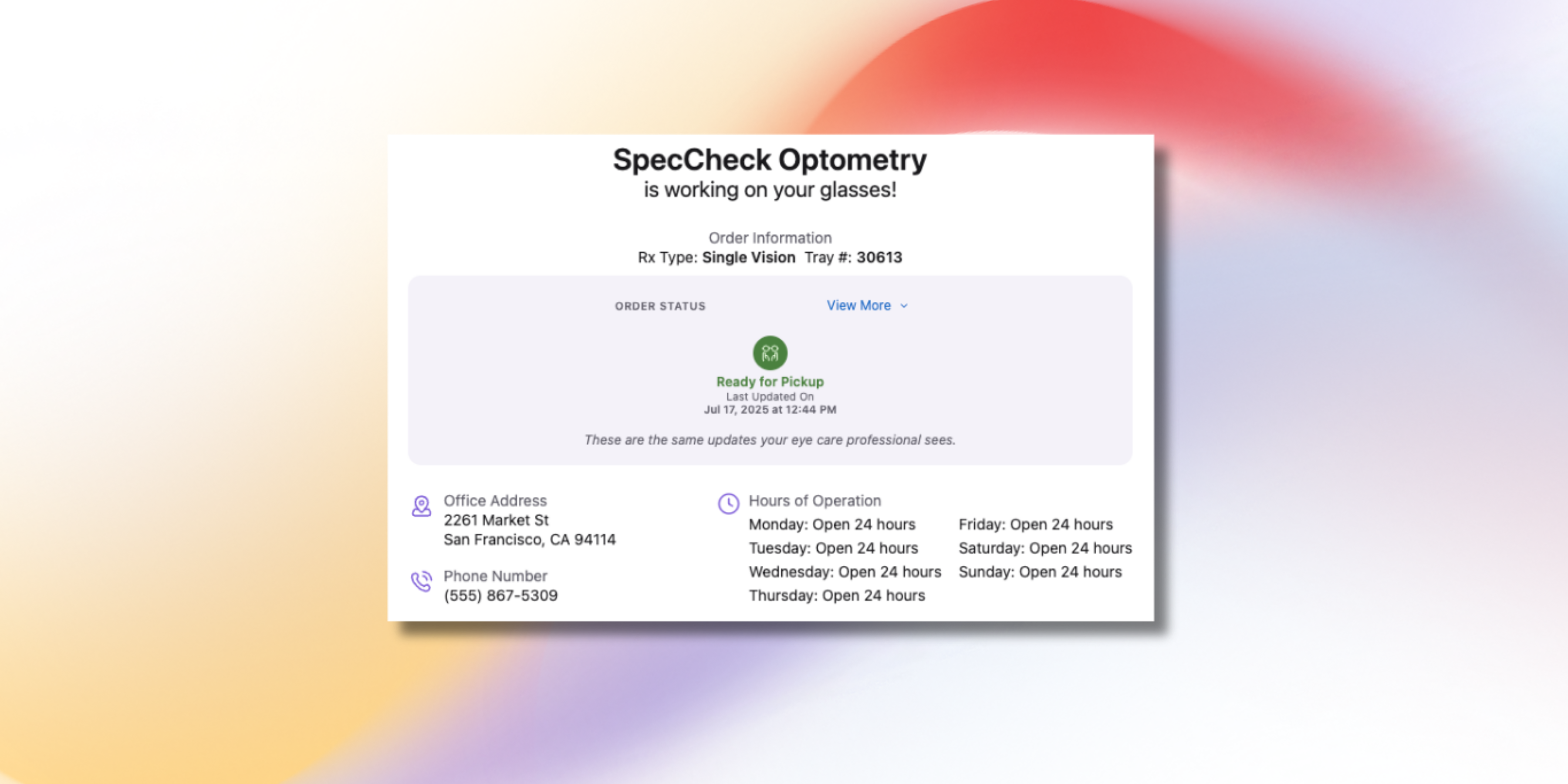 Introducing the Patient Order Tracker