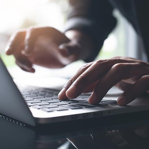 Person on laptop