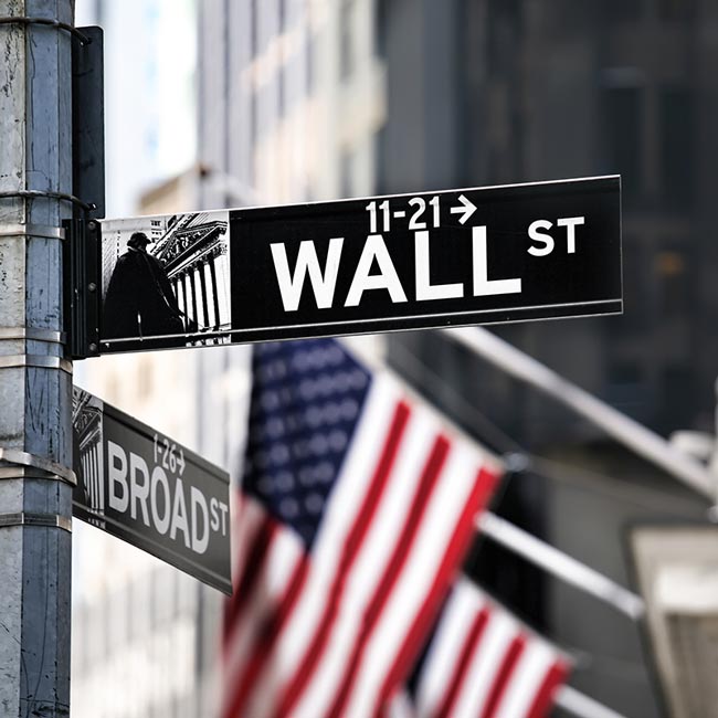 Wall Street sign