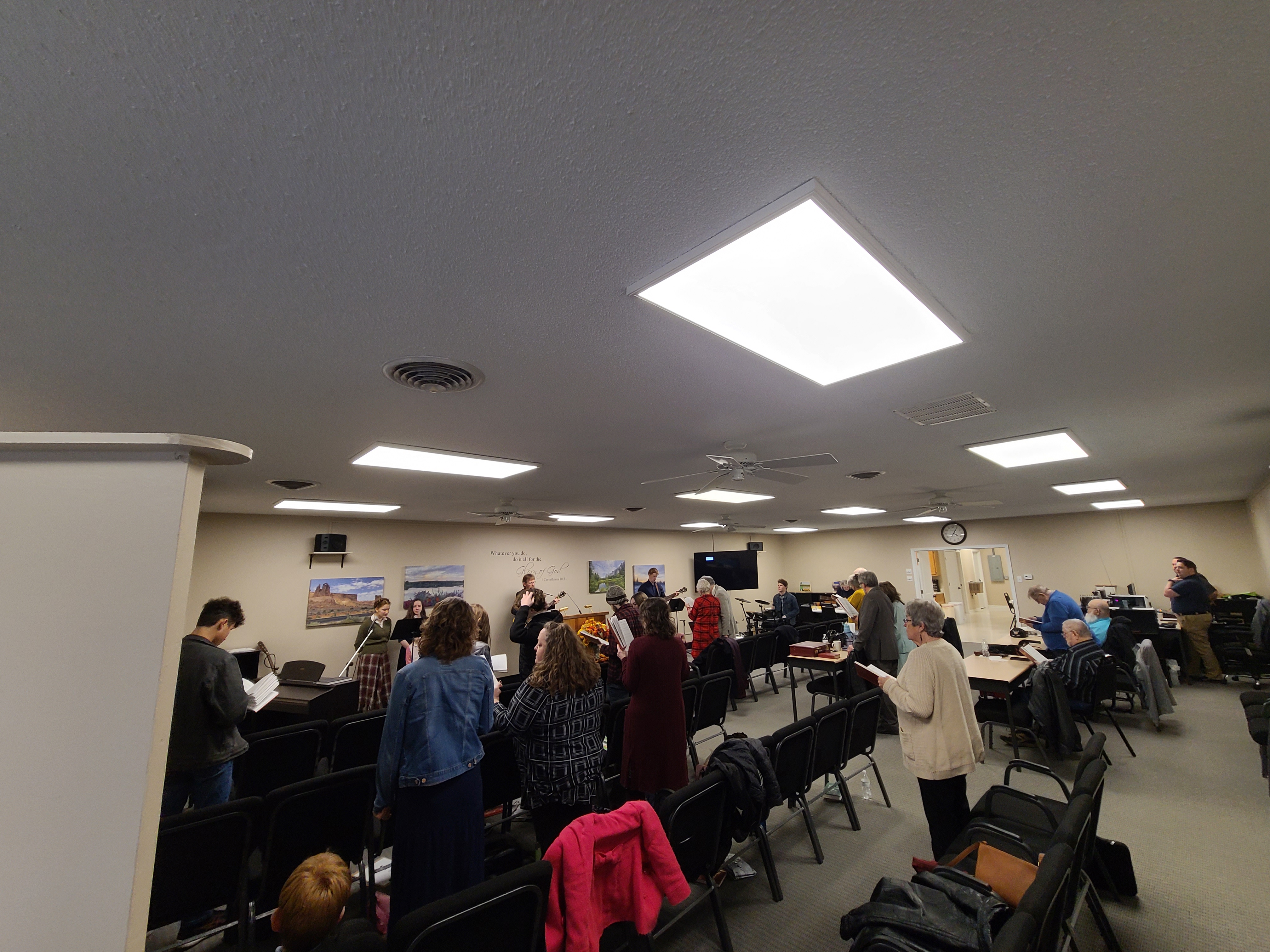 Pentecost worship service.
