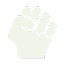 Icon of a raised clenched fist symbolizing strength or solidarity.