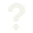 White question mark symbol on a black background.